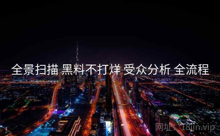 全景扫描 黑料不打烊 受众分析 全流程