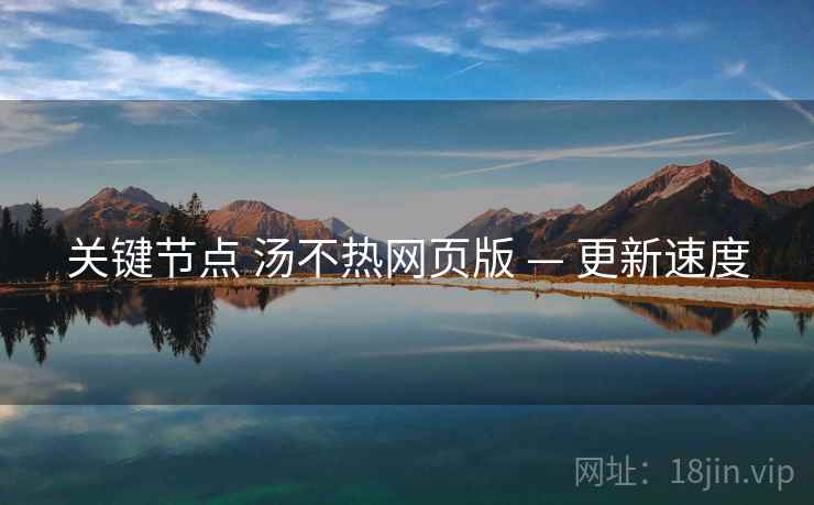 关键节点 汤不热网页版 — 更新速度
