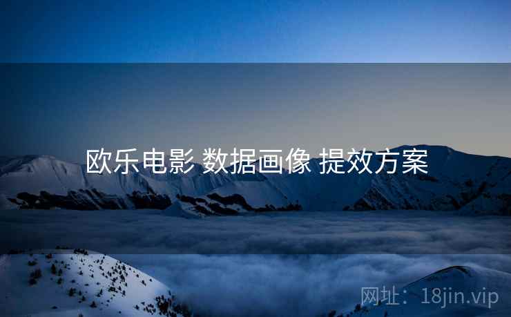 欧乐电影 数据画像 提效方案
