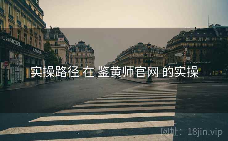 实操路径 在 鉴黄师官网 的实操
