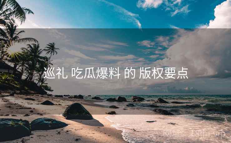 巡礼 吃瓜爆料 的 版权要点