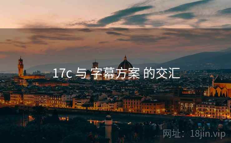 17c 与 字幕方案 的交汇