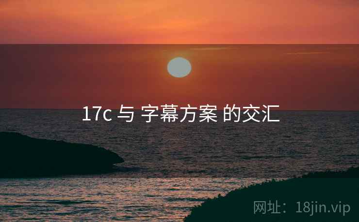 17c 与 字幕方案 的交汇