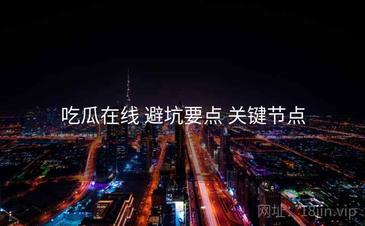 吃瓜在线 避坑要点 关键节点