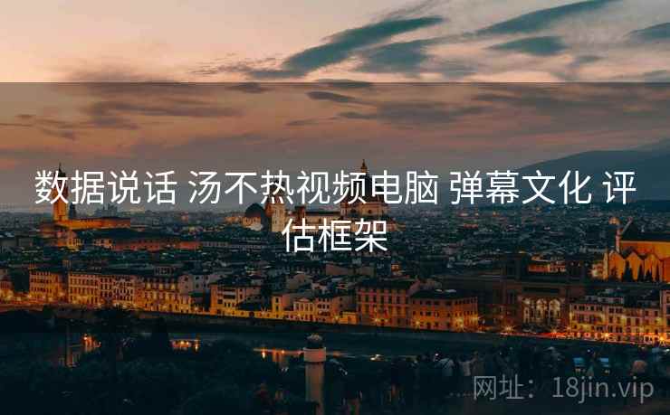 数据说话 汤不热视频电脑 弹幕文化 评估框架