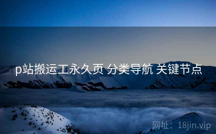 p站搬运工永久页 分类导航 关键节点
