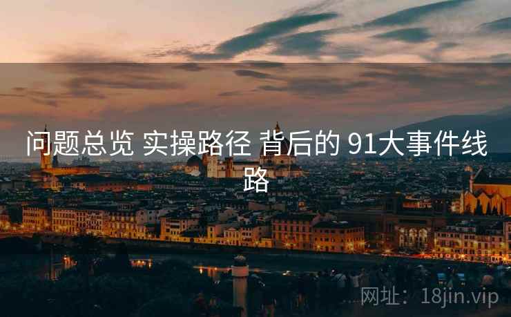 问题总览 实操路径 背后的 91大事件线路