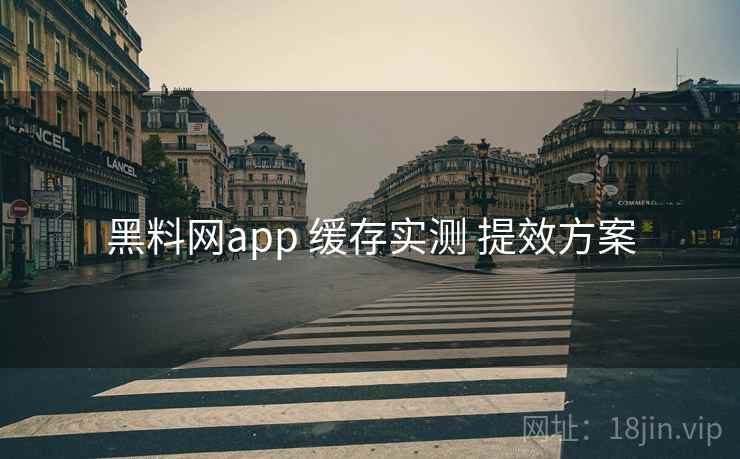 黑料网app 缓存实测 提效方案