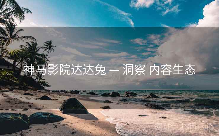 神马影院达达兔 — 洞察 内容生态