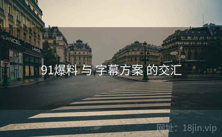 91爆料 与 字幕方案 的交汇